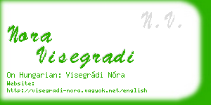 nora visegradi business card